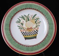 Sakura Debbie Mumm 12 Days of Christmas SEVEN SWANS Plate NEW